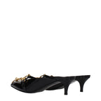 Black Patent Leather Platform Sandals