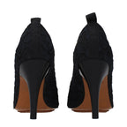 Black Lace High Heel Pumps