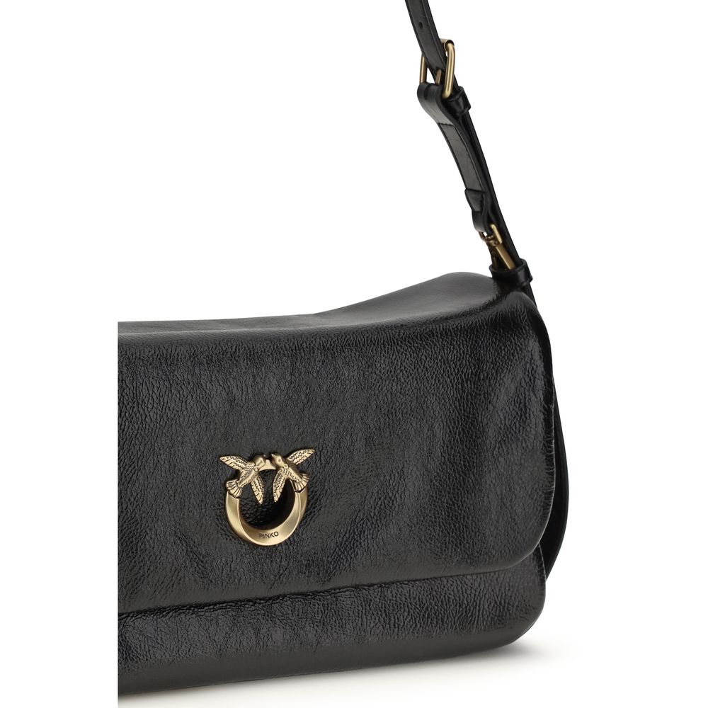 Love Click Soft Calf Leather Shoulder Bag