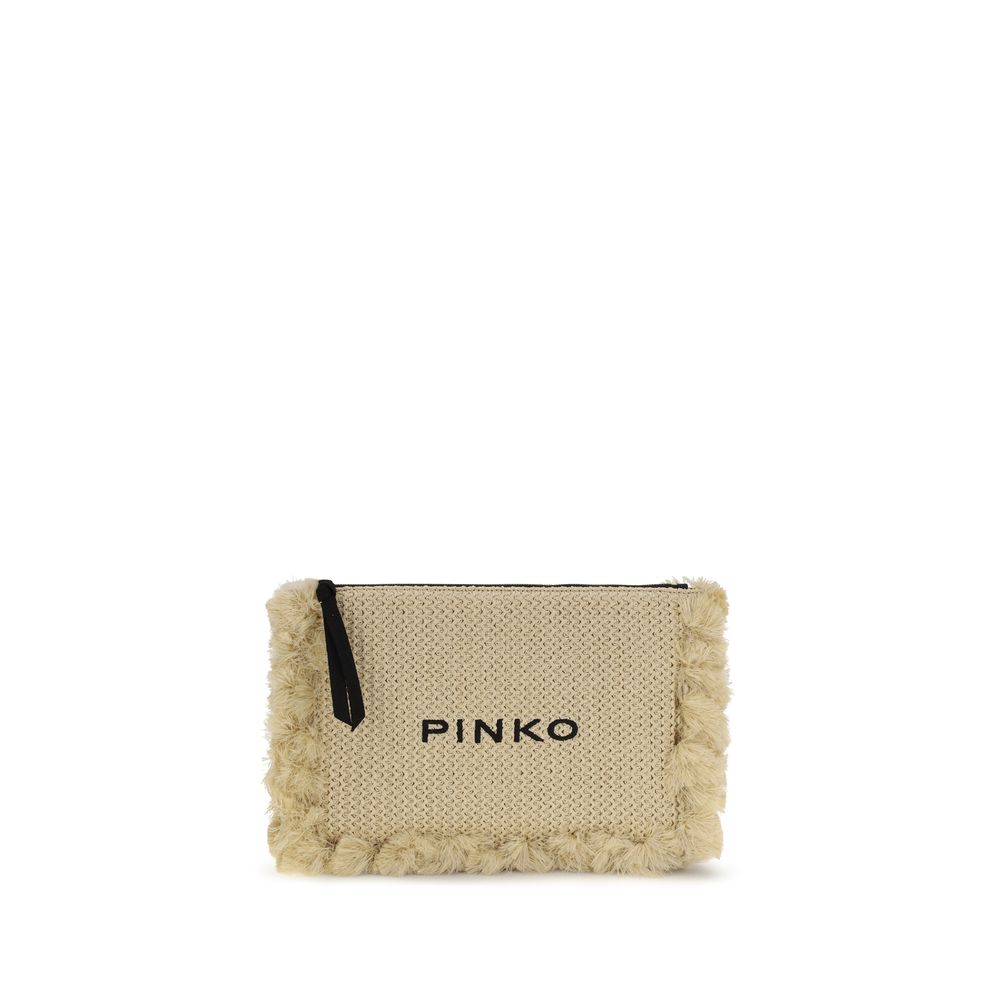 Beige Polypropylene Shoulder Bag