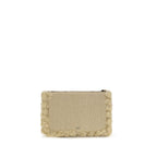 Beige Polypropylene Shoulder Bag