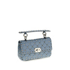 Rockstud Spike Lamb Leather Shoulder Bag