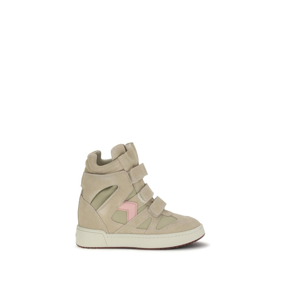 IM3-GB Leather Wedge Sneakers