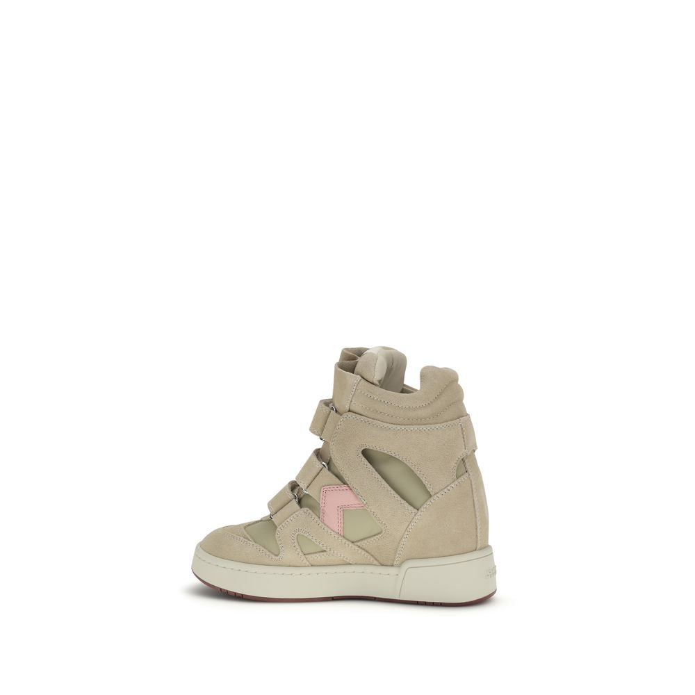 IM3-GB Leather Wedge Sneakers