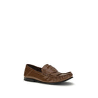 Brown Lamb Leather Slip-On Loafers