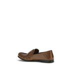 Brown Lamb Leather Slip-On Loafers