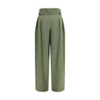 High-Waisted Serge Casual Pants