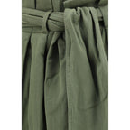 High-Waisted Serge Casual Pants