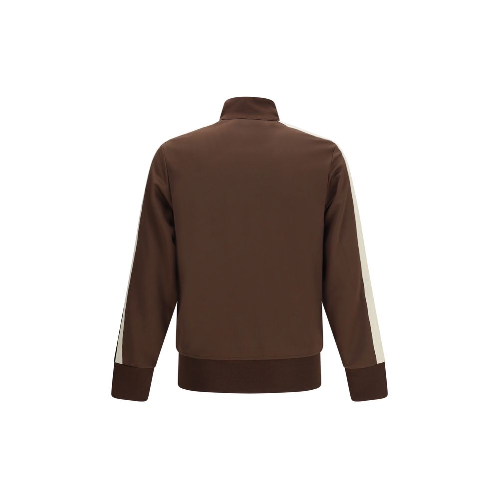 Classic Logo Track Jacket in Brown Polyester