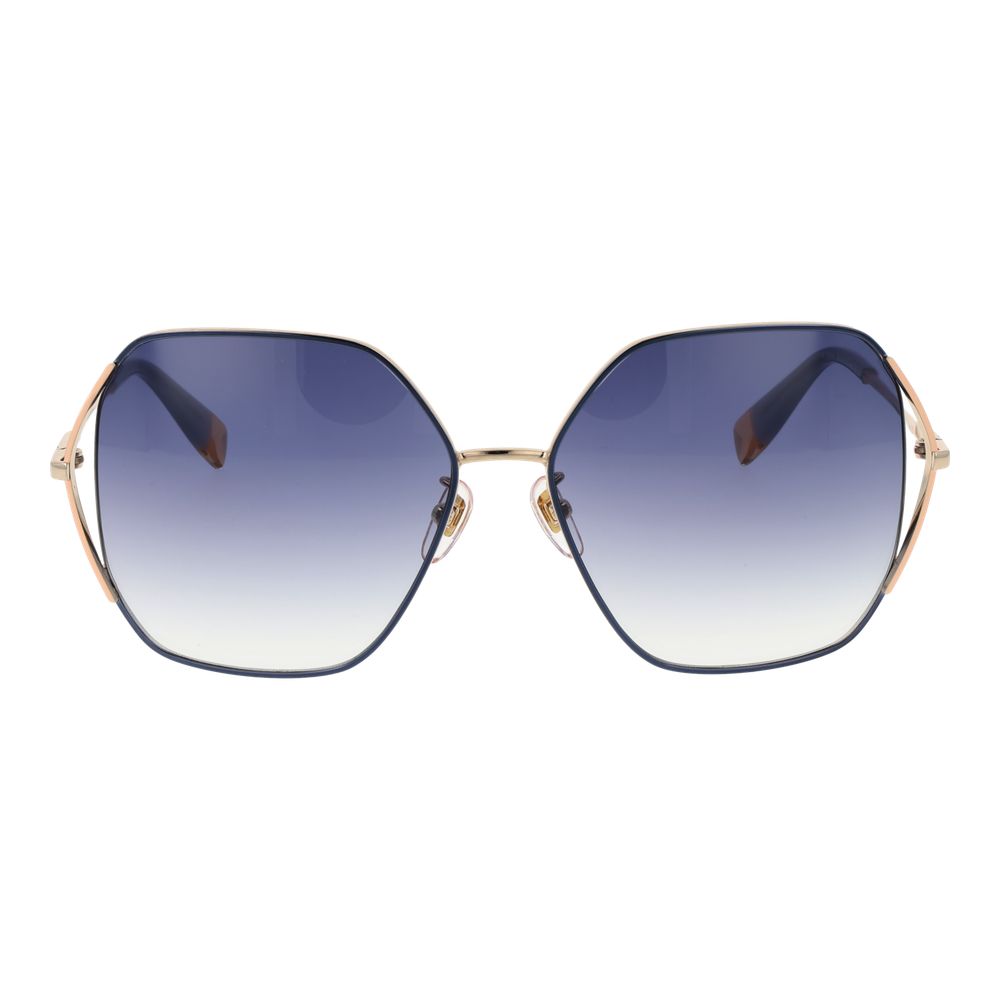 Gold Stainless Steel Sunglasses