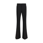 Black Viscose Sportmax Flared Pants