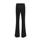Black Viscose Sportmax Flared Pants