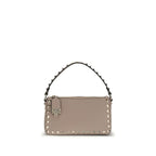 Small Calf Leather Rockstud Shoulder Bag