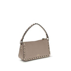 Small Calf Leather Rockstud Shoulder Bag