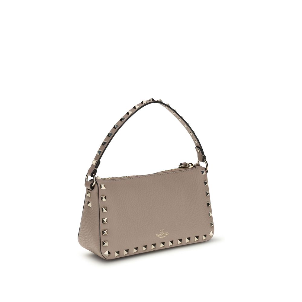 Small Calf Leather Rockstud Shoulder Bag