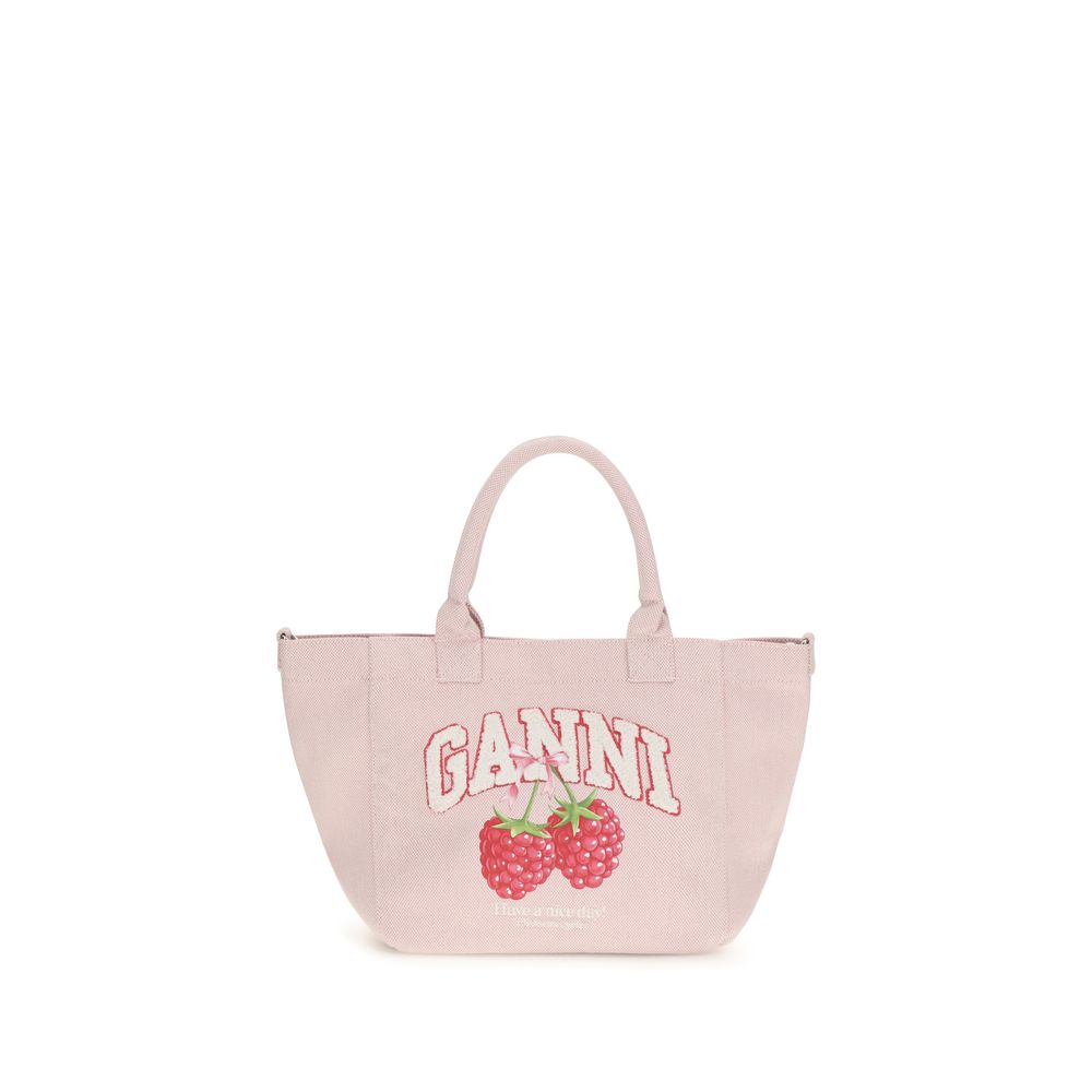 Small Easy Shopper Raspberry Print Shoulder Bag