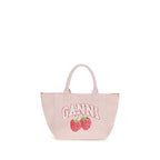 Small Easy Shopper Raspberry Print Shoulder Bag