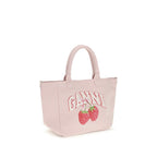 Small Easy Shopper Raspberry Print Shoulder Bag
