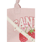 Small Easy Shopper Raspberry Print Shoulder Bag