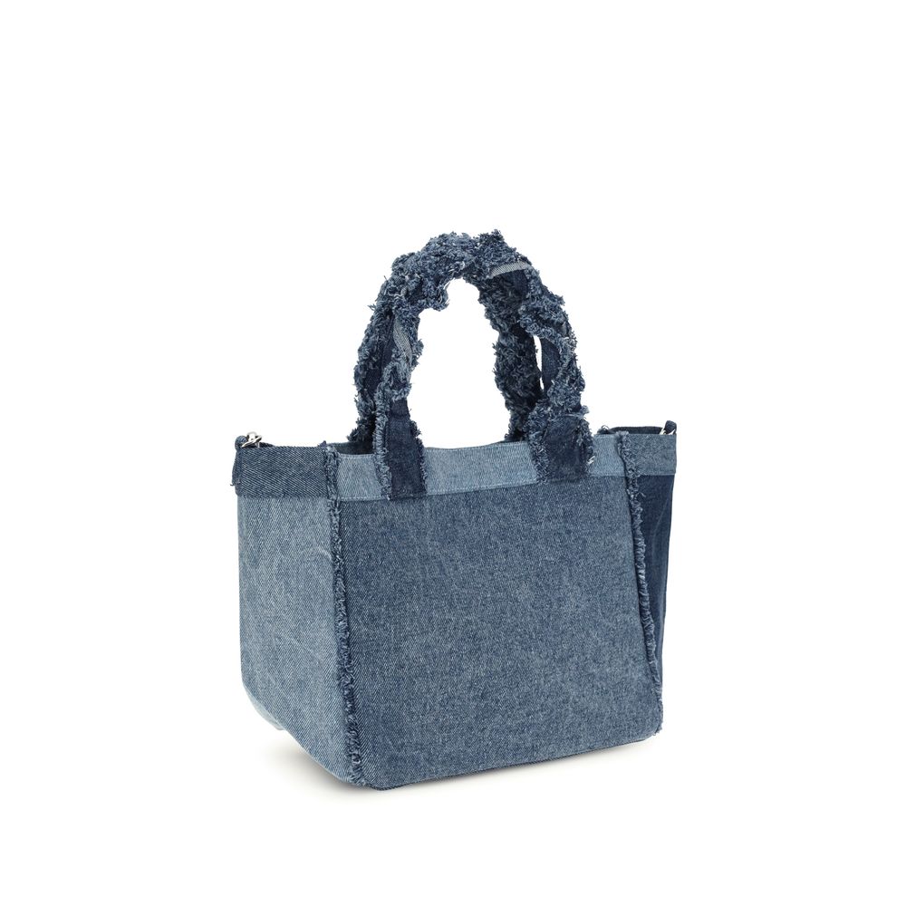 Small Trapeze Denim Shopper