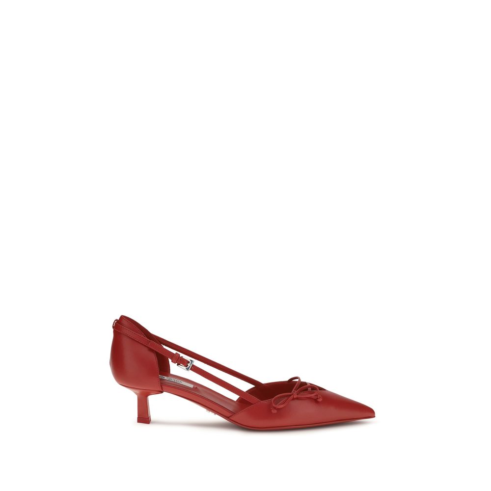 Red Calfskin Opyum Heels