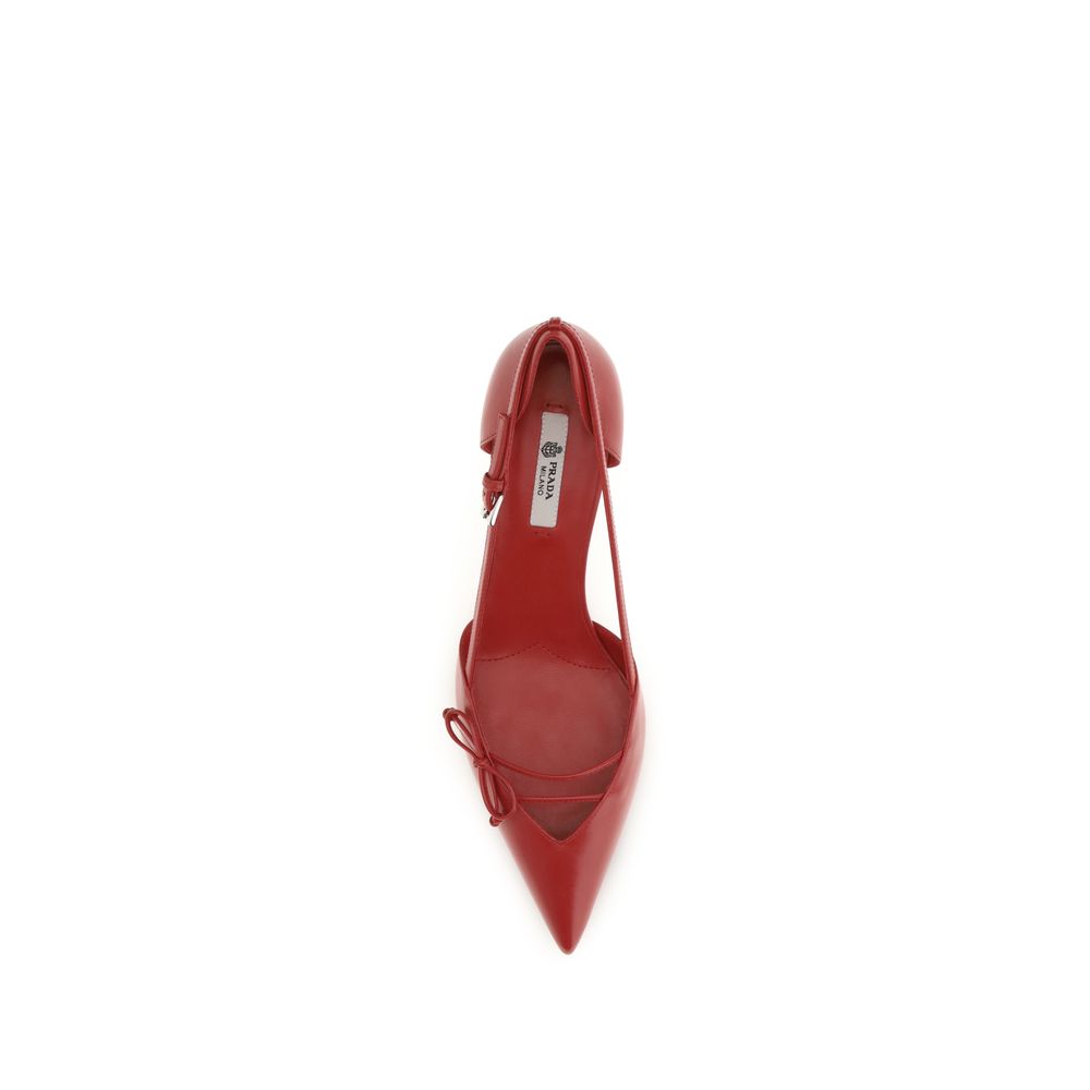 Red Calfskin Opyum Heels