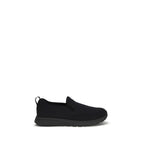 Black Jersey Slip-on Sneakers