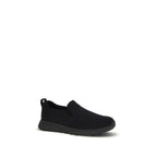 Black Jersey Slip-on Sneakers