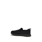 Black Jersey Slip-on Sneakers