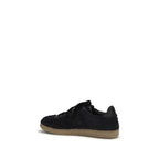 Black Suede Swan Sneakers