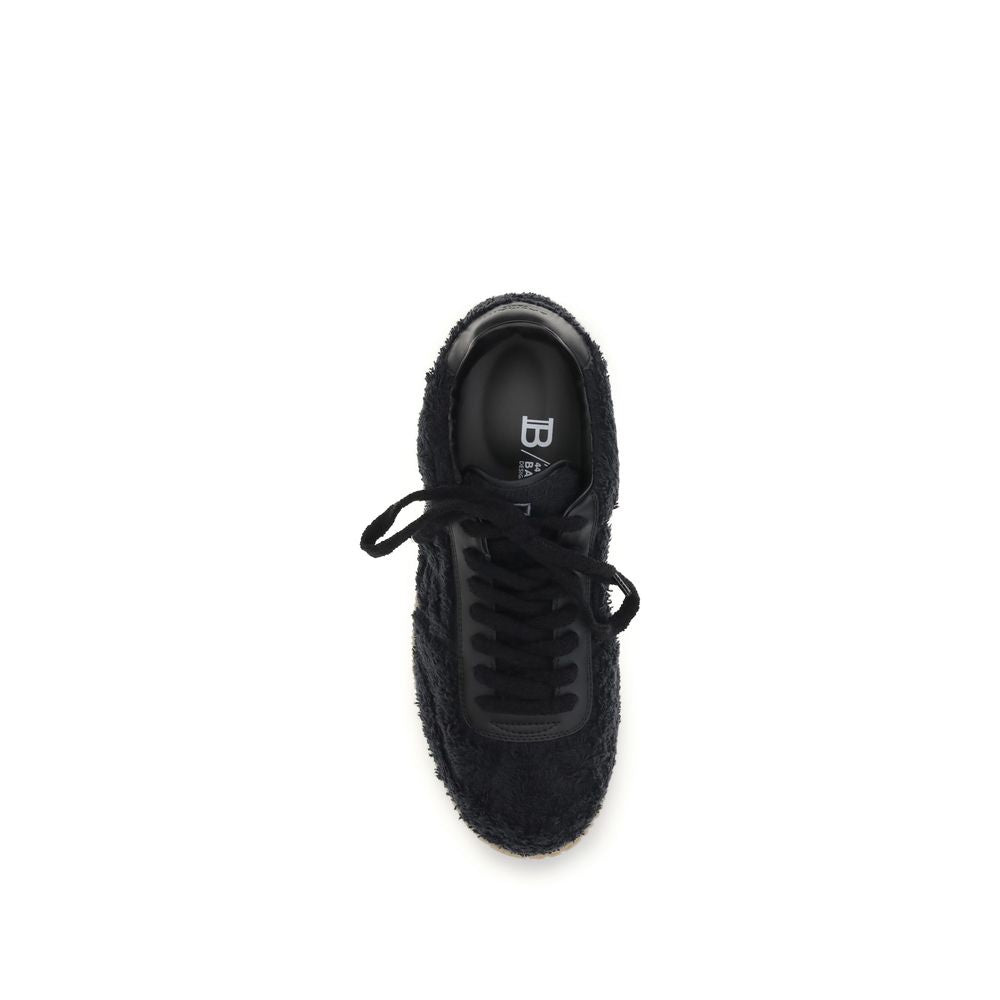 Black Suede Swan Sneakers