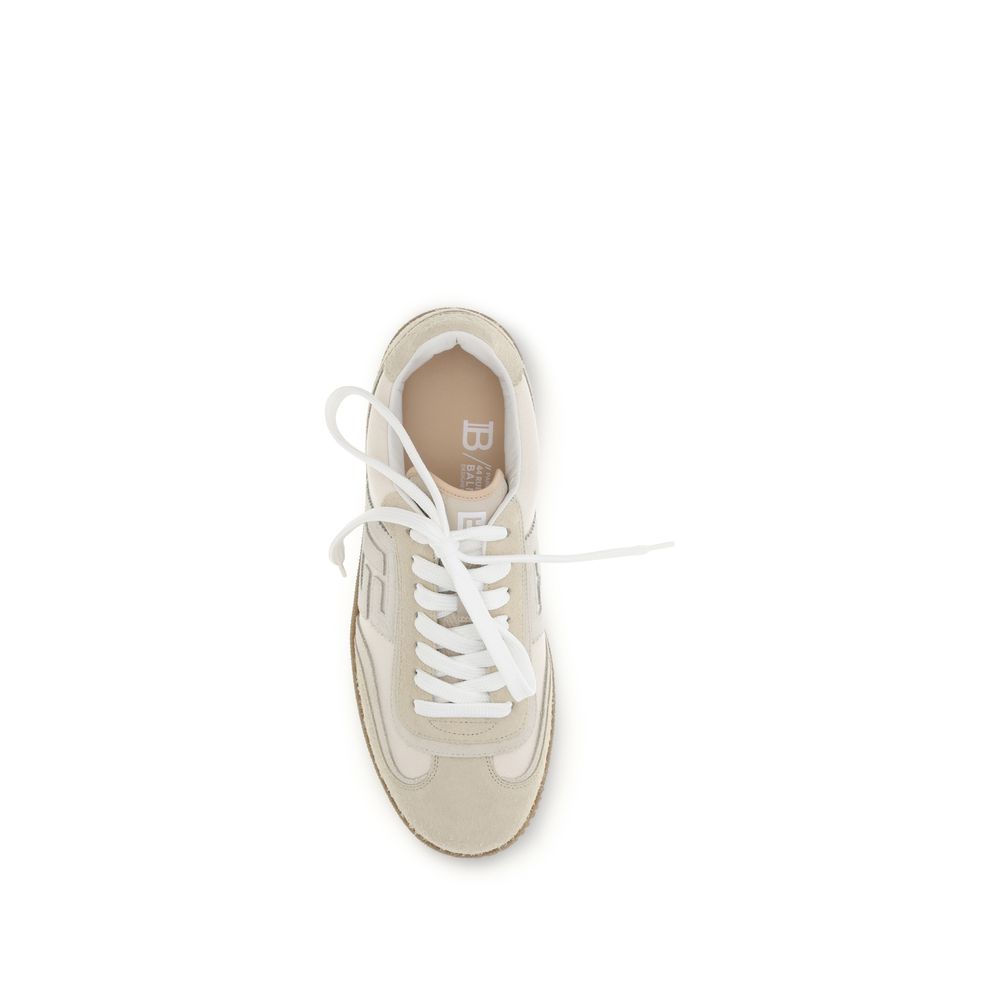 Beige Suede Swan Sneakers