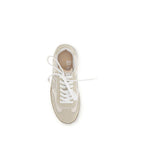 Beige Suede Swan Sneakers