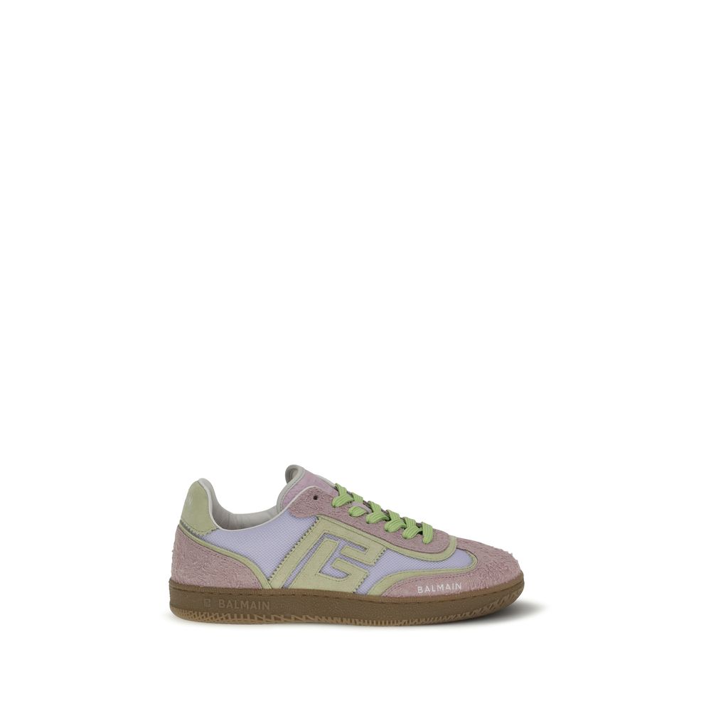 Multicolor Swan Calf Suede Sneakers