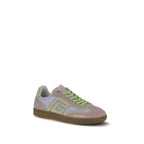 Multicolor Swan Calf Suede Sneakers