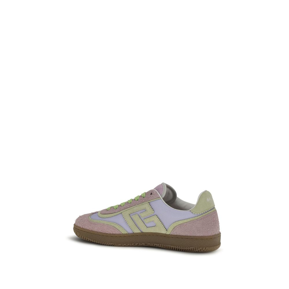 Multicolor Swan Calf Suede Sneakers
