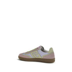 Multicolor Swan Calf Suede Sneakers
