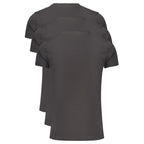 Black Cotton Crew Neck T-Shirt Tri-Pack