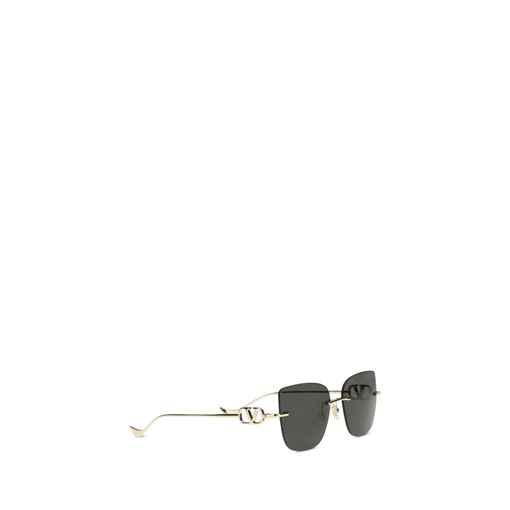 Black Metal Geometric Sunglasses