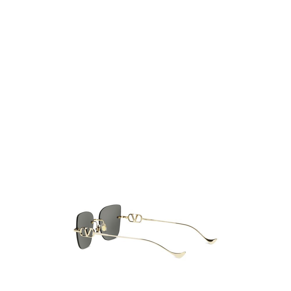 Black Metal Geometric Sunglasses