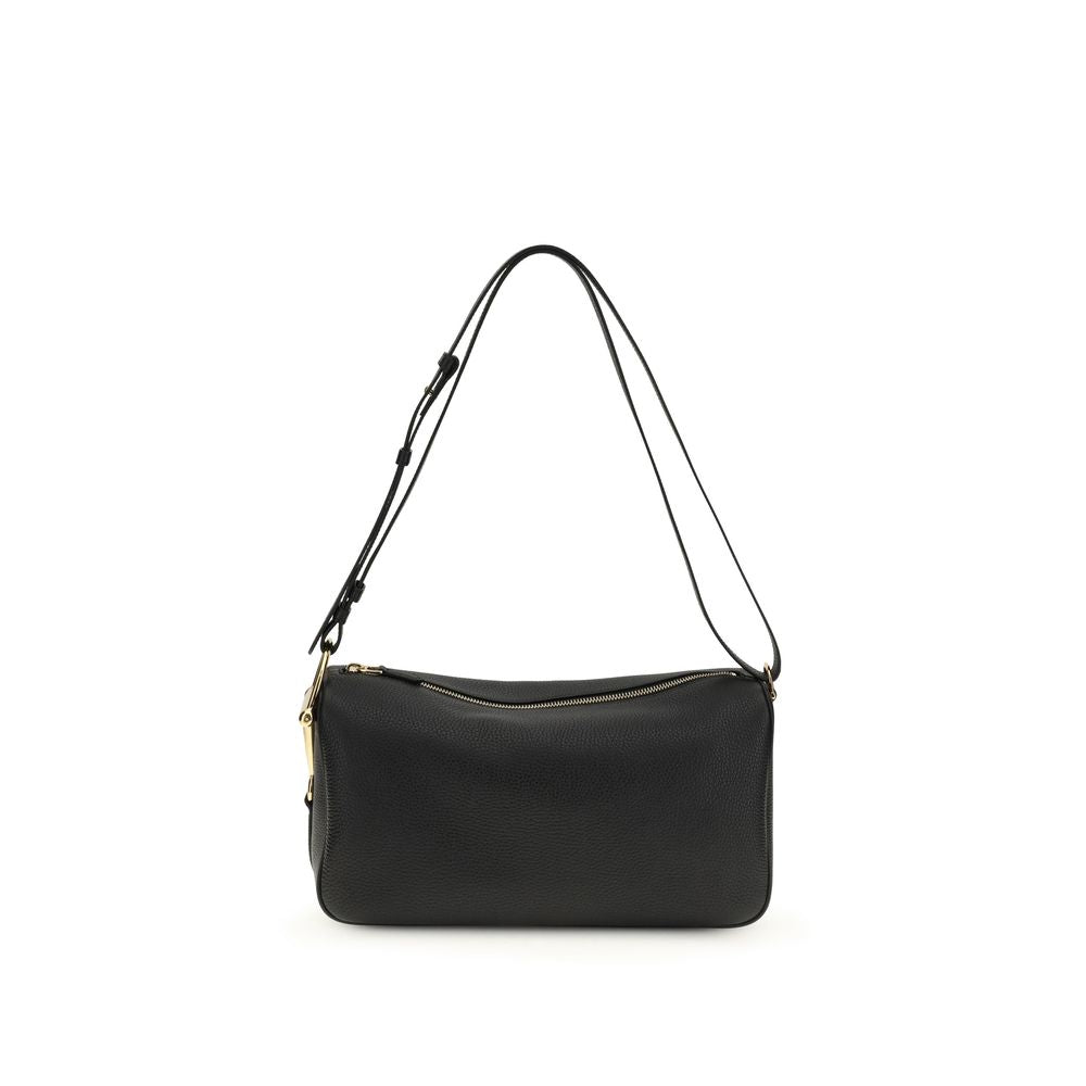 Half Horsebit Calfskin Shoulder Bag