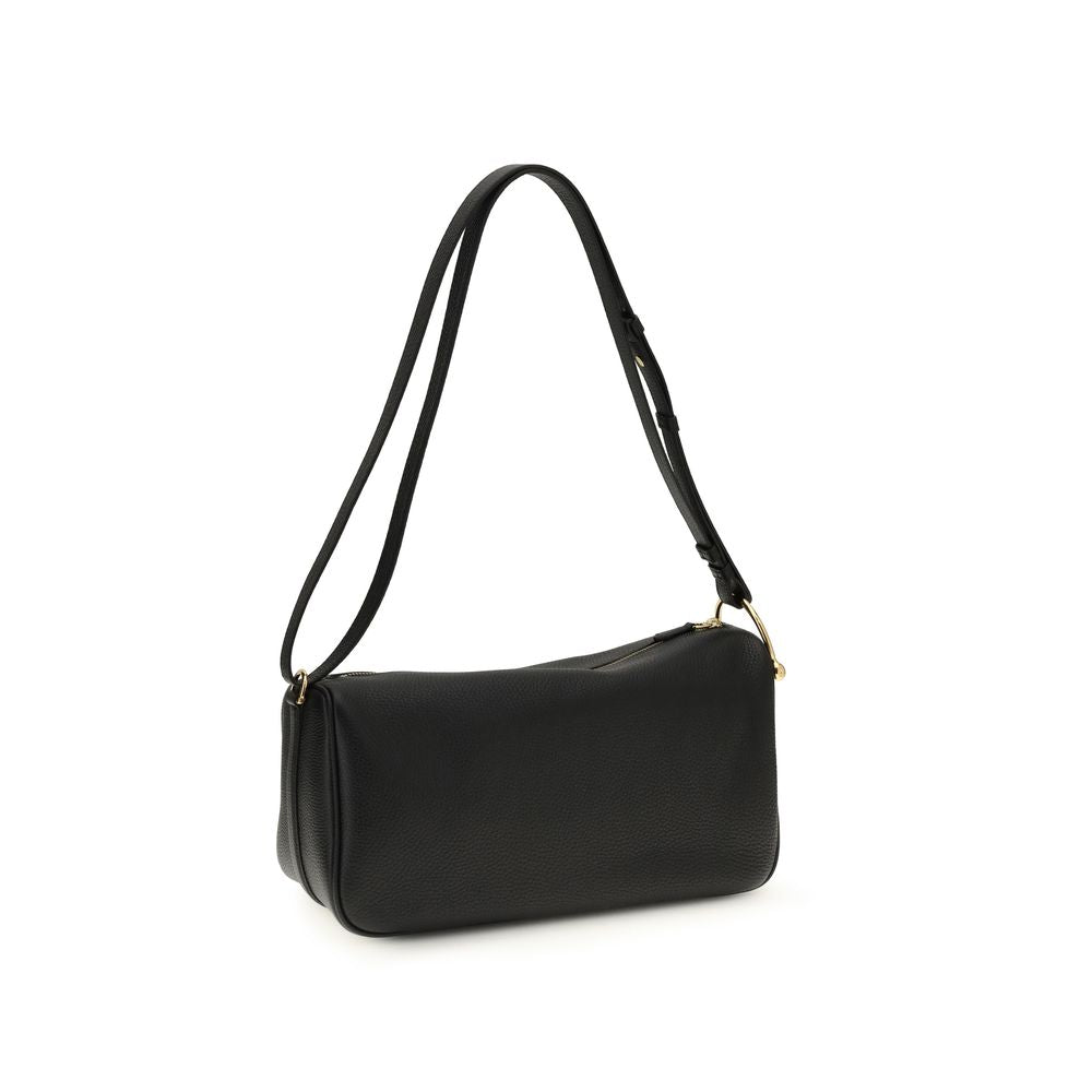 Half Horsebit Calfskin Shoulder Bag