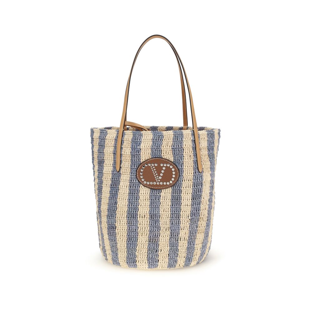 Raffia Bucket Bag