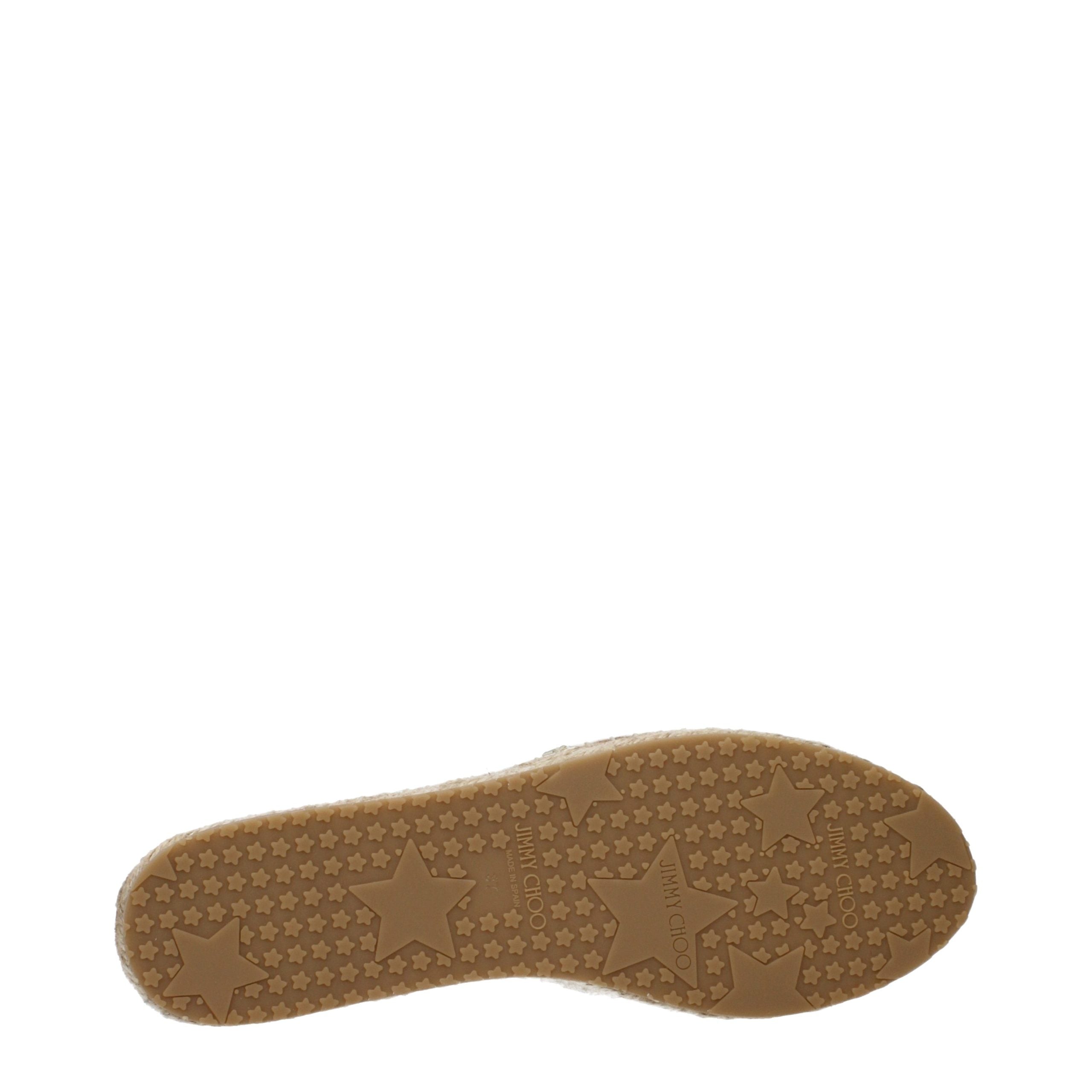 White Grained Leather Espadrilles