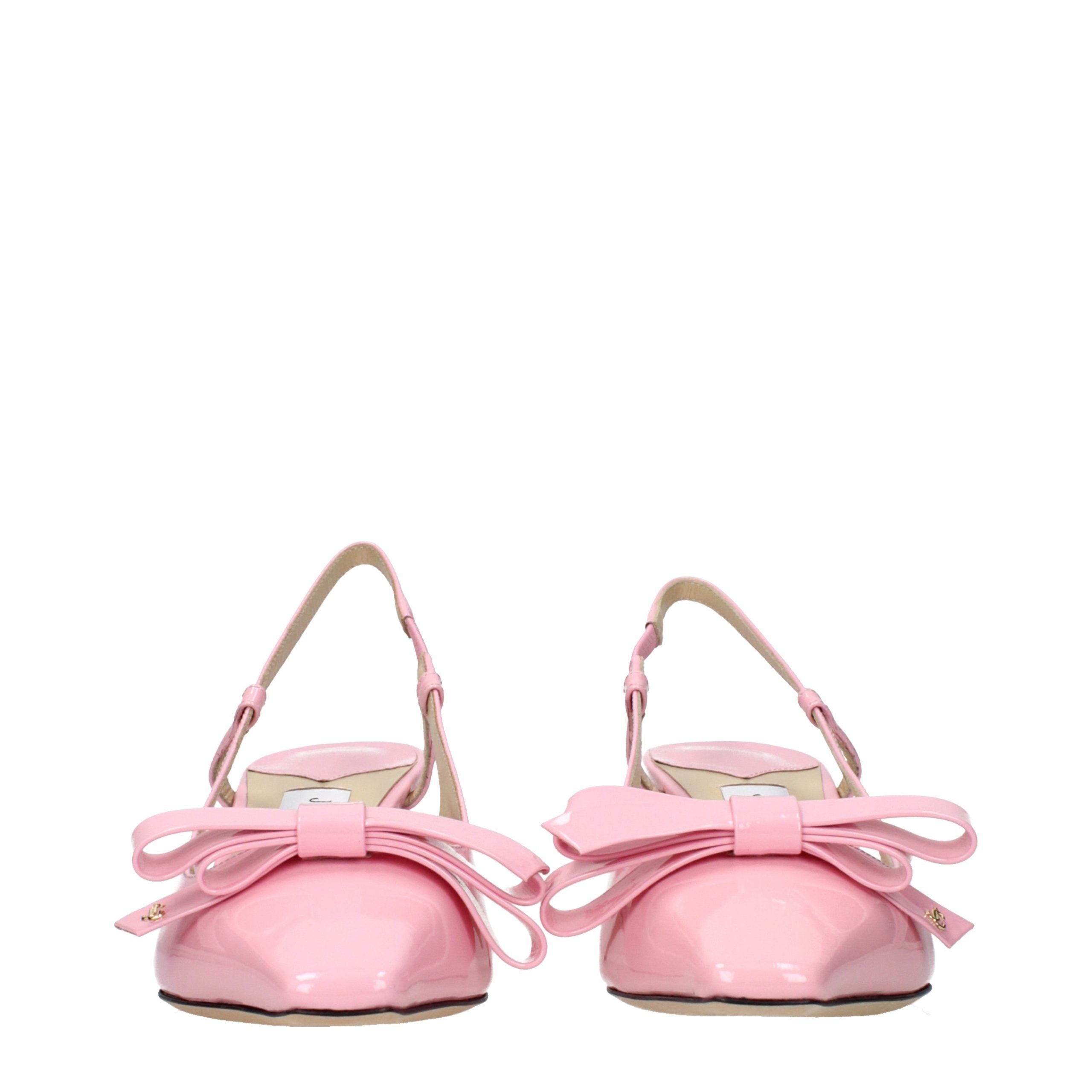 Patent Leather Pink Stiletto Heel Sandals