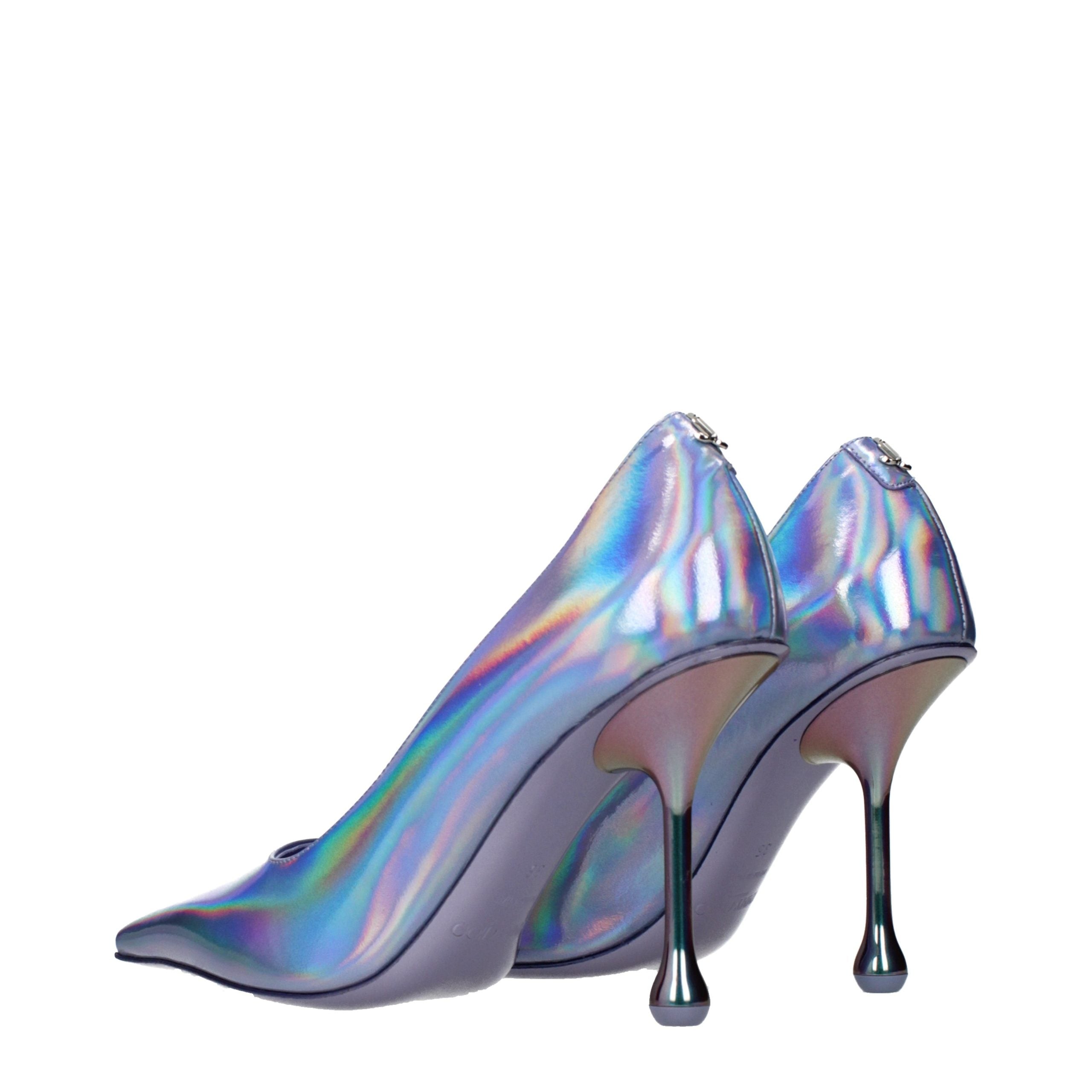 Violet Leather Pumps