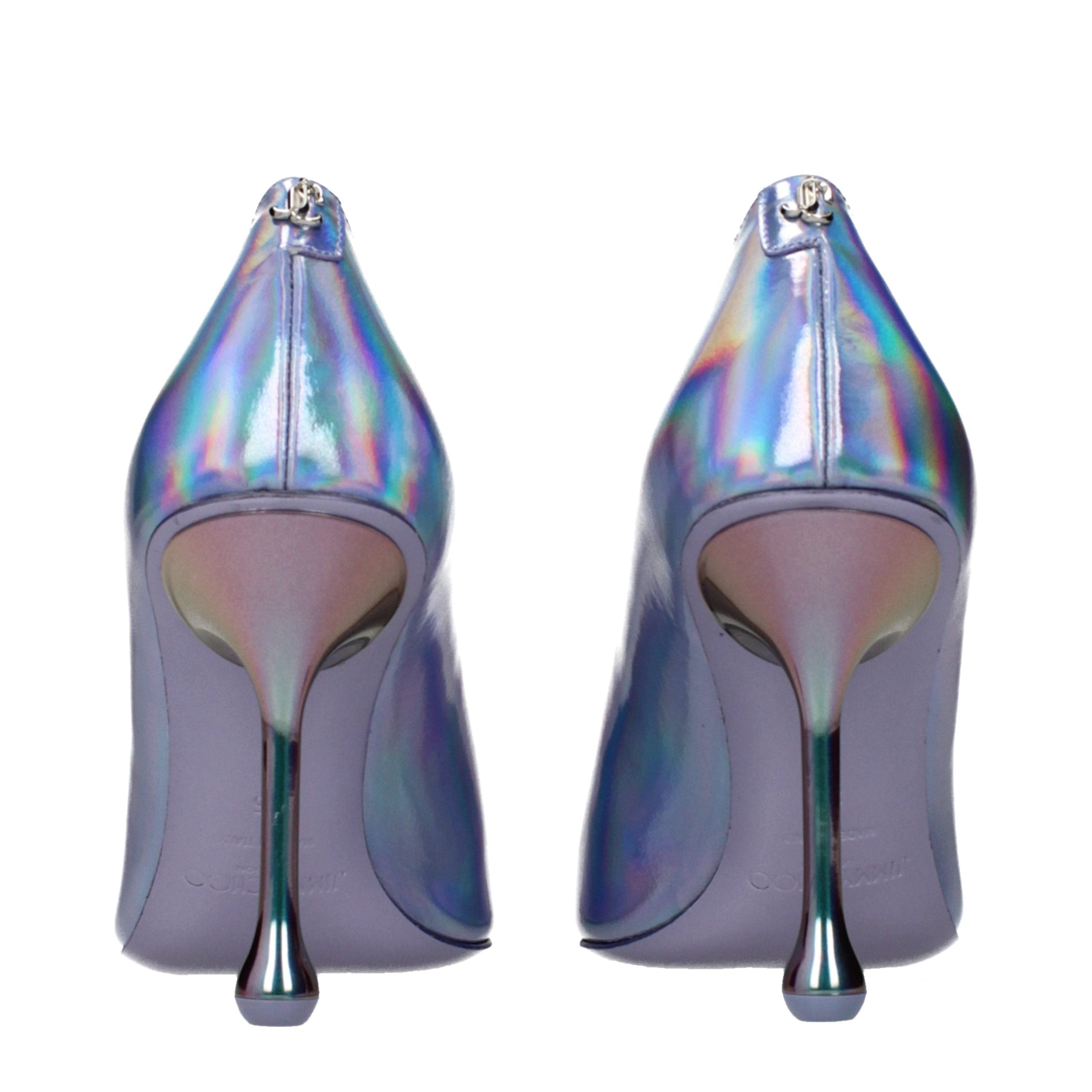 Violet Leather Pumps