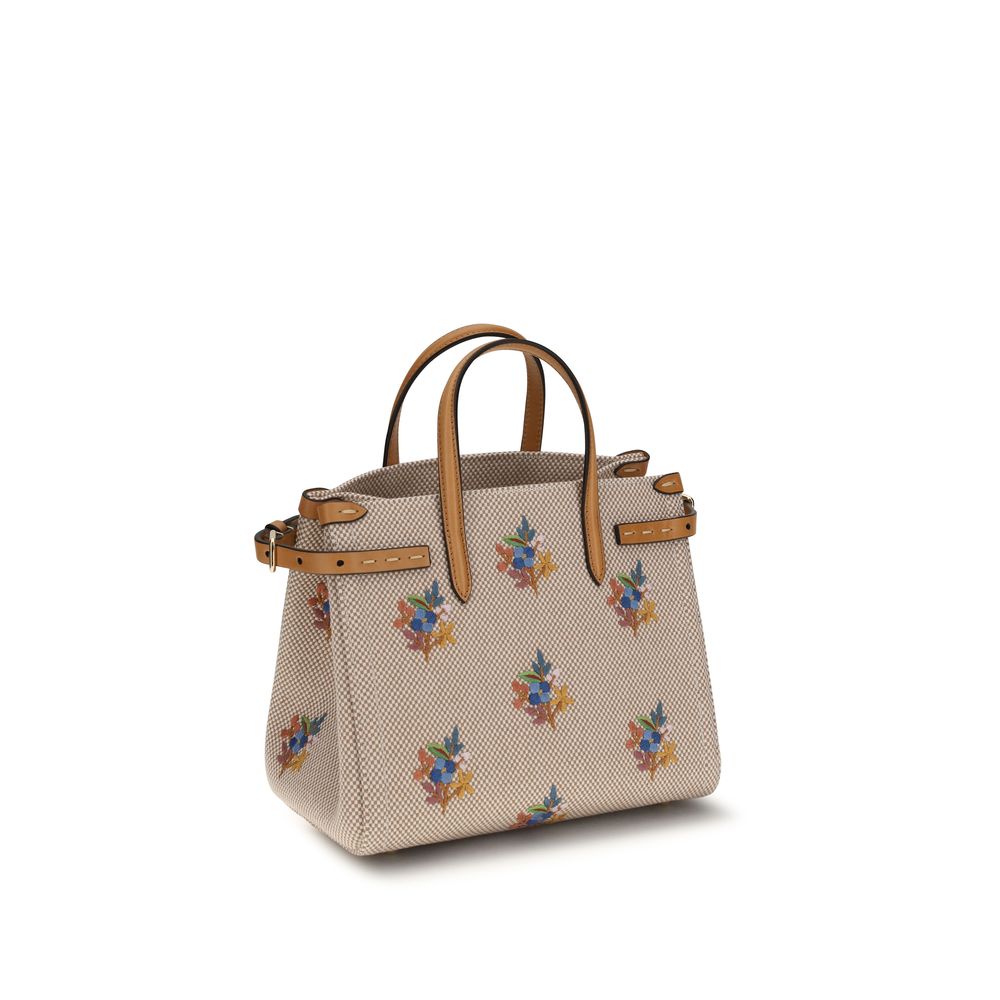 Beige Antibes Fabric Small Handbag