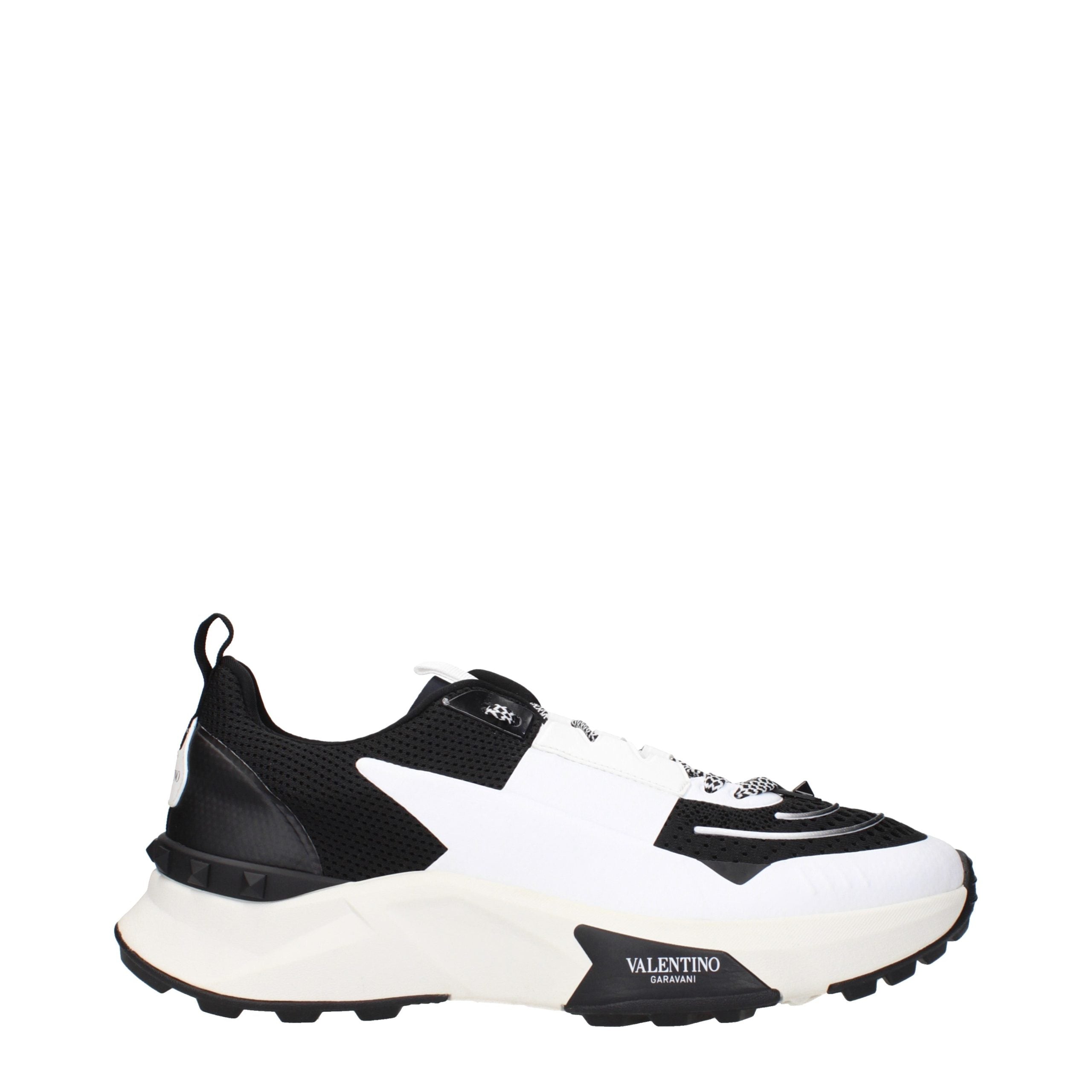 Black Fabric Athletic Sneakers