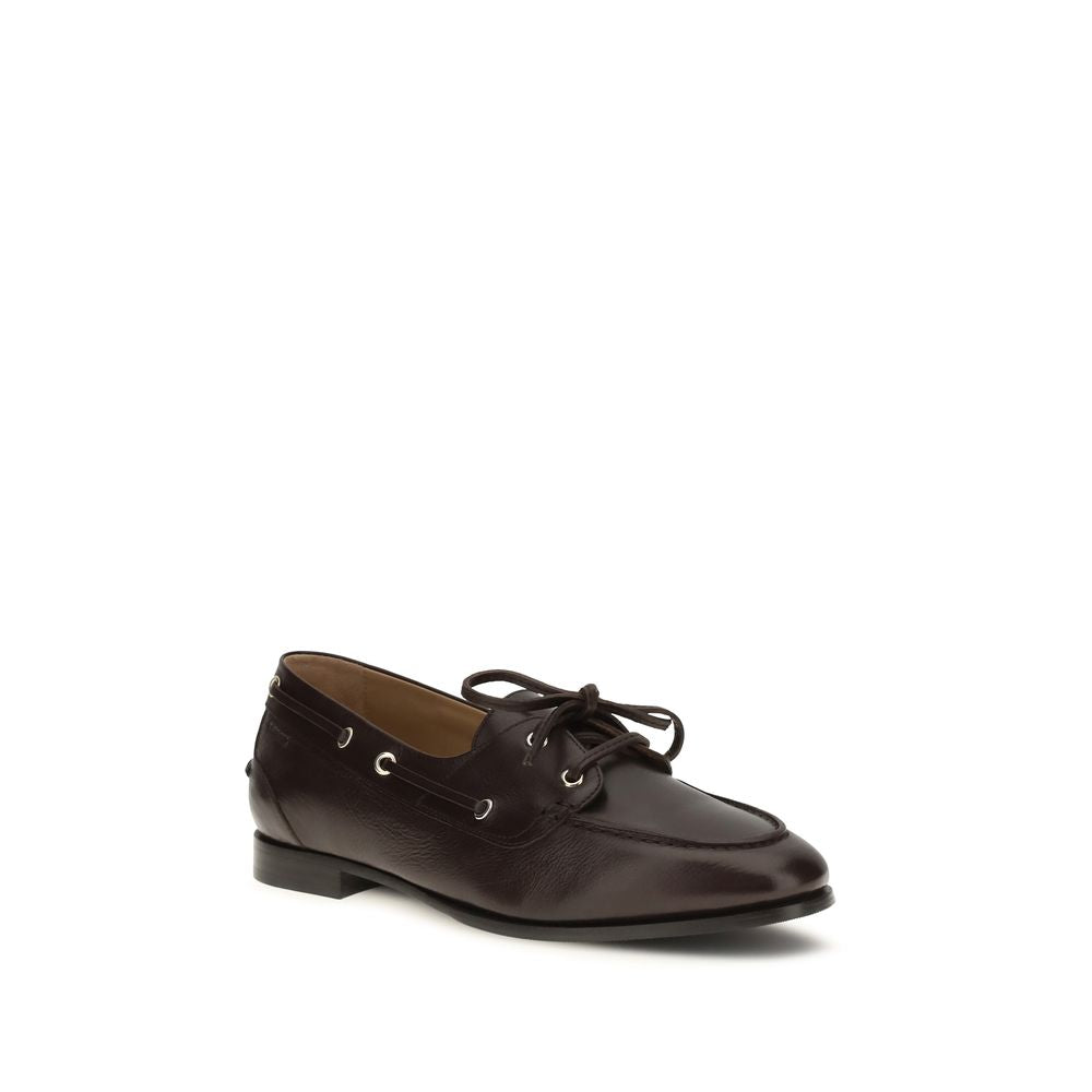 Calfskin Plume Loafers